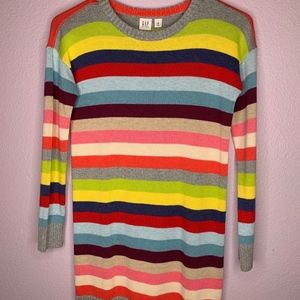 Colorful color block sweater/sweater dress